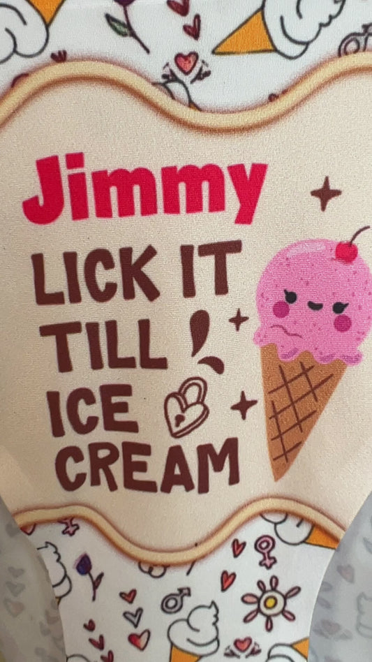 Culottes personnalisées pour couples féminins « Lèche-la jusqu'à la glace »