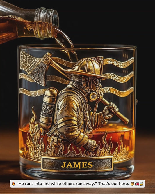 Fier pompier - Verre à whisky personnalisé pour pompier
