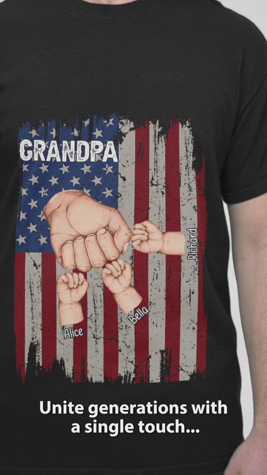 Meilleur grand-père/papa/père du monde - T-shirt et sweat à capuche personnalisés pour grand-père