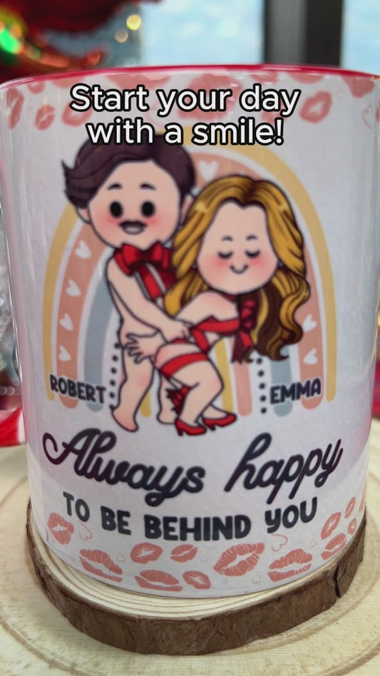 Toujours heureux d'être à vos côtés - Mug personnalisé pour couple