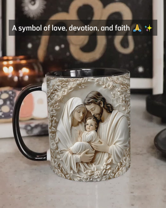 The Holy Family - Personalized Christian Accent Mug