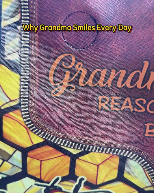 Les raisons d'être heureuse de grand-mère - Sac fourre-tout personnalisé pour grand-mère