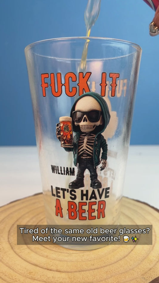 Prenons une bière - Verre à bière personnalisé