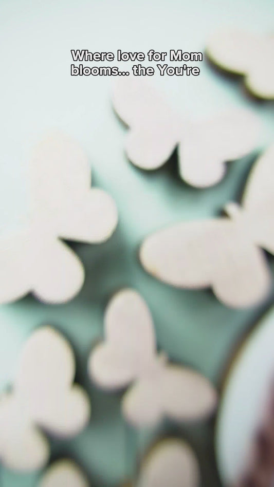 Tu es mon rayon de soleil - Photo de tournesol personnalisée - Plaque en bois double couche personnalisée pour maman