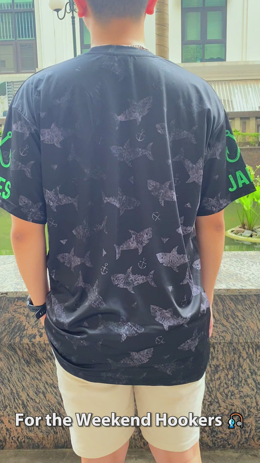 T-shirt de pêche personnalisé « Weekend Hooker »