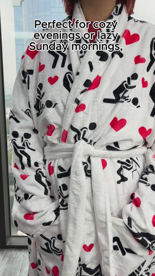 Je t'aime - Pyjama kimono personnalisé pour couple