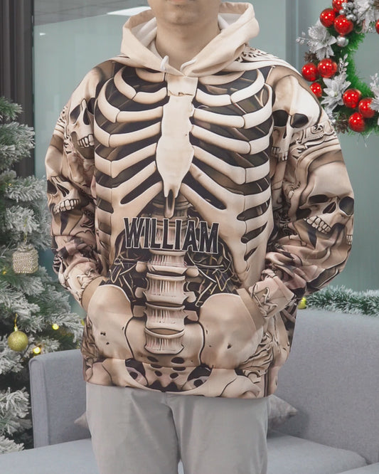 T-shirt personnalisé « Love Skulls » avec motif tête de mort.