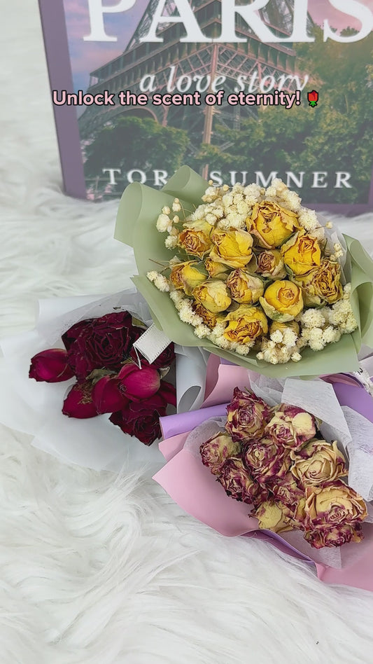 Mini Dried Flowers Bouquet - Personalized Dried Flower Car Air Freshener Vent Clip