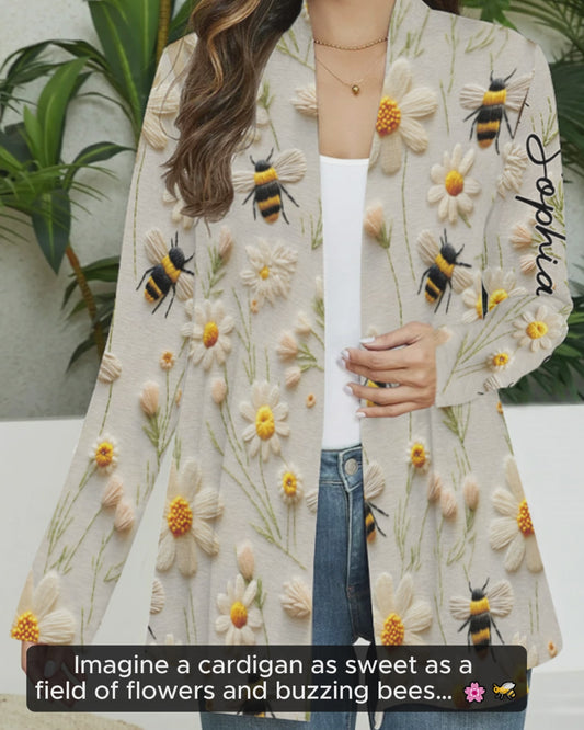 Fleur et Abeille - Gilet abeille personnalisé