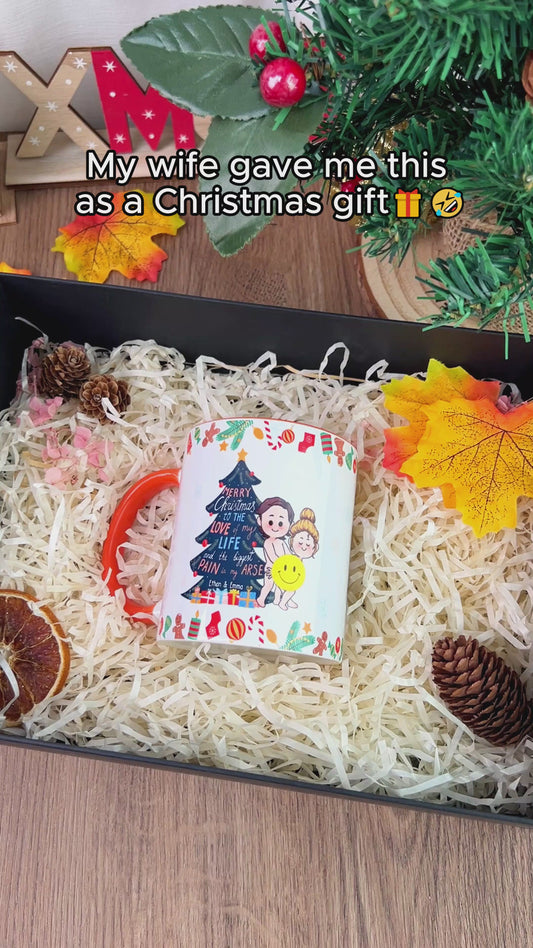 Joyeux Noël à l'amour de ma vie - Mug personnalisé pour couple