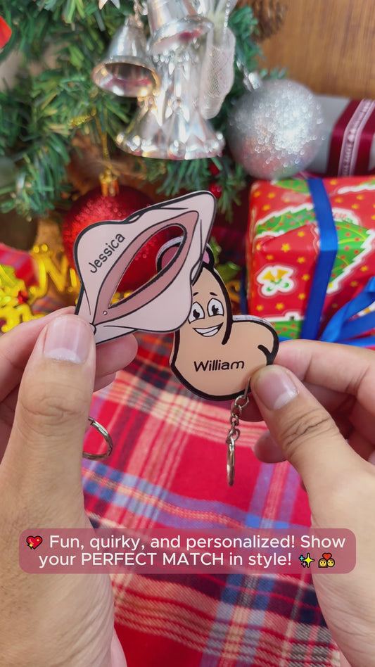 Couple Parfait - Porte-clés personnalisé pour couple