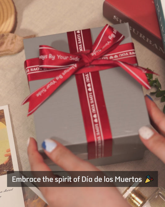 Floral Sugar Skull - Personalized Skull Custom Shaped Keychain