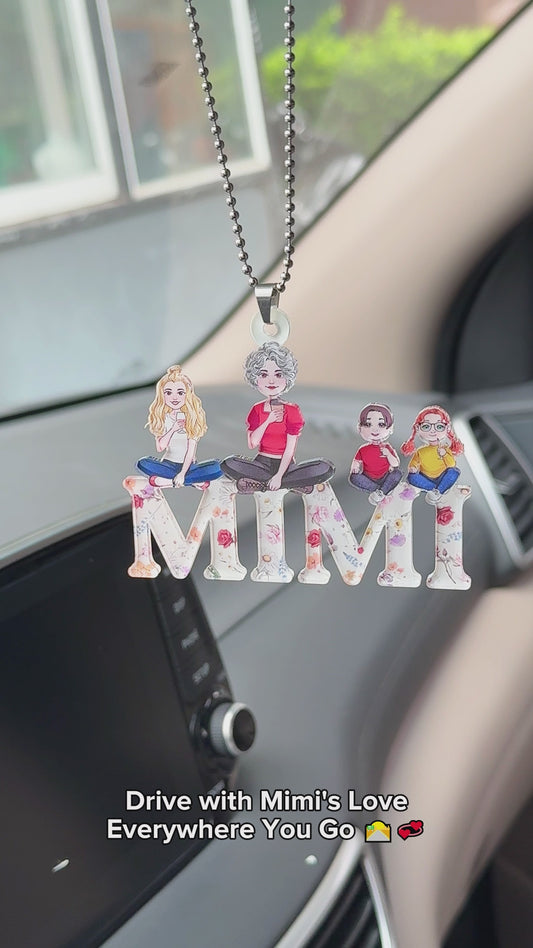 We Love You Mom Nana Abuela - Personalized Mother Car Ornament