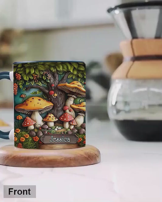 Mushroom Garden - Personalized Mushroom Accent Mug