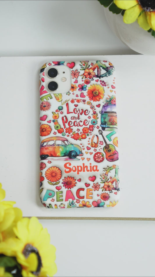 Hippie Soul - Personalized Hippie Full Print Phone Case