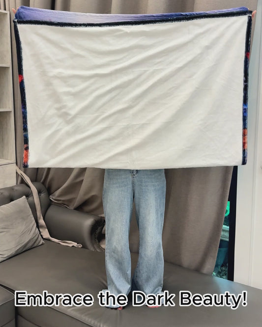 Beauty Of The Dark Skull Roses Butterflies - Personalized Skull Blanket