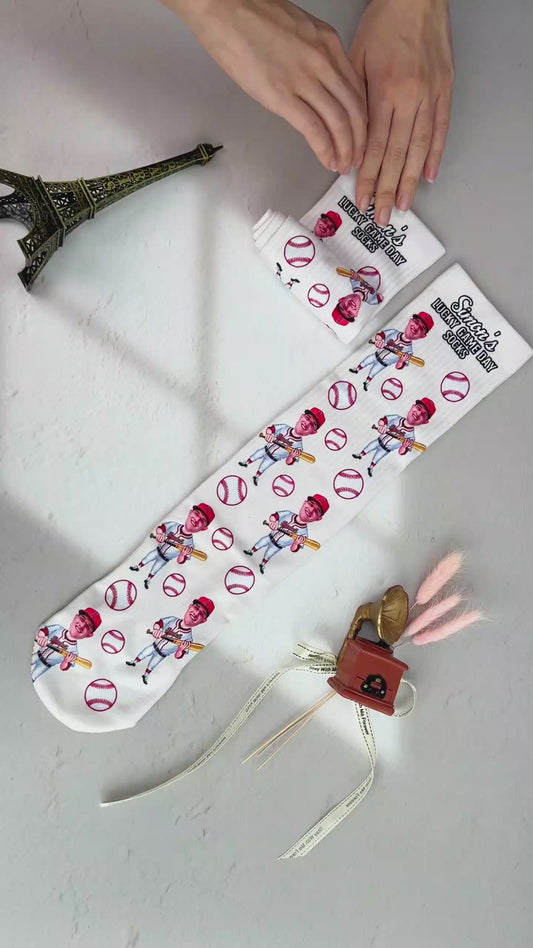 Lucky Game Day Socks - Personalized Baseball Socks