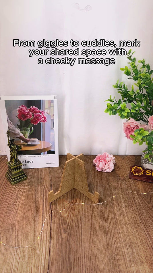 Together Is Our Favorite Place To Be - Personalized Couple Round Wood Sign