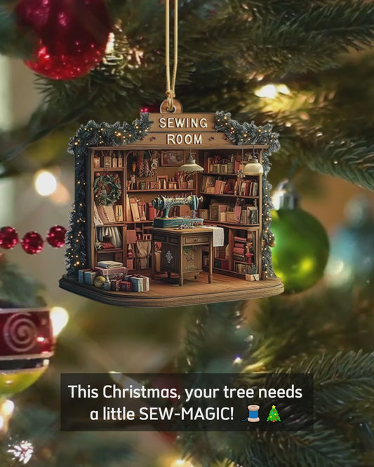 Salle de couture vintage - Ornement de couture personnalisé