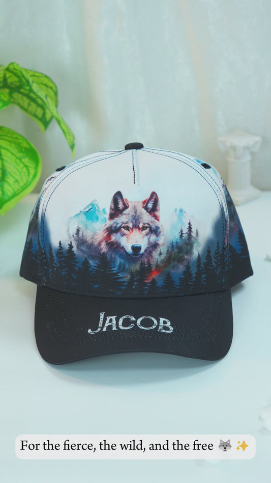 Loup génial - Casquette classique personnalisée avec loup