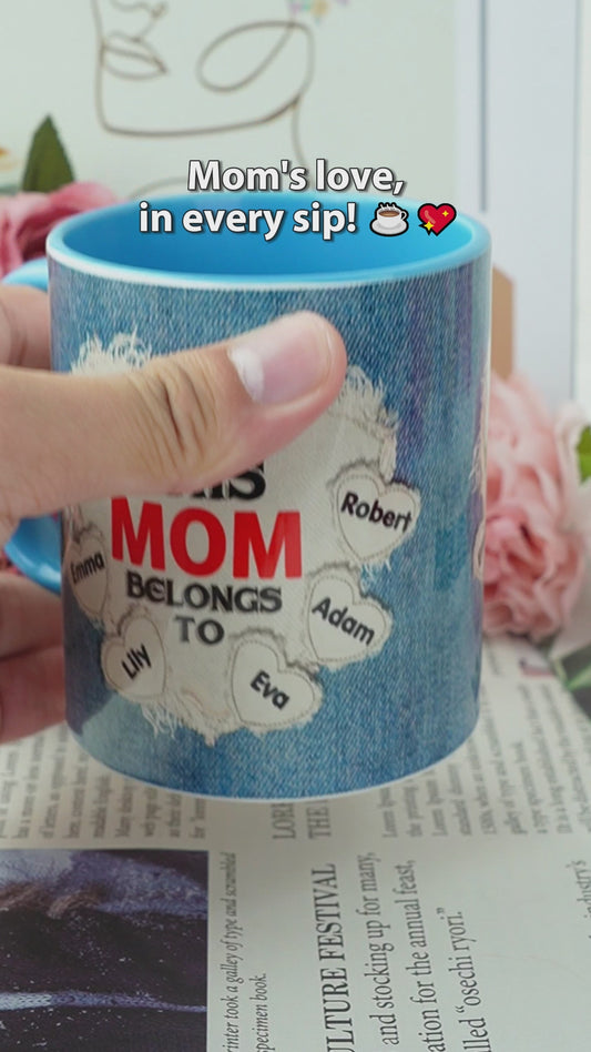 Cette maman appartient à - Mug personnalisé pour maman