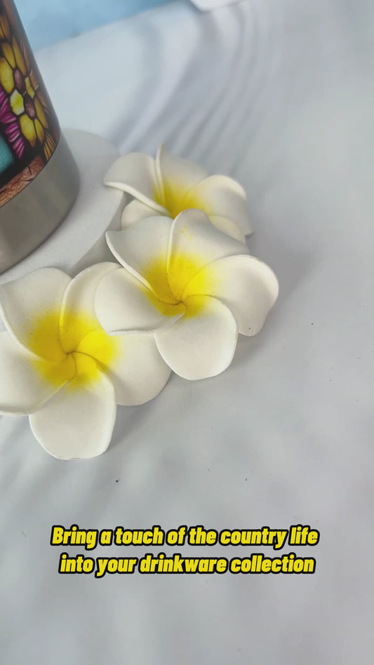 Je ne suis pas la plupart des femmes - Vitrail Tournesol - Gobelet personnalisé Cheval