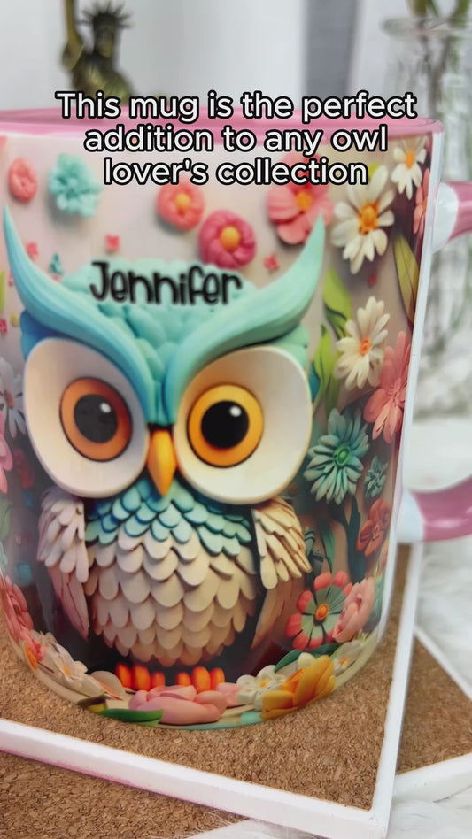 Mug personnalisé Cool Owl - Motif hibou