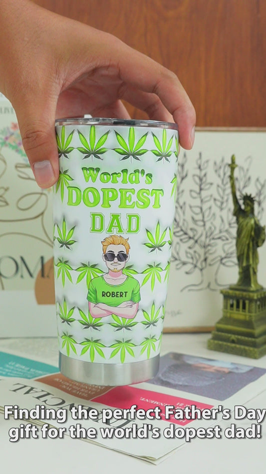 Le papa le plus cool du monde - Gobelet isotherme personnalisé pour papa