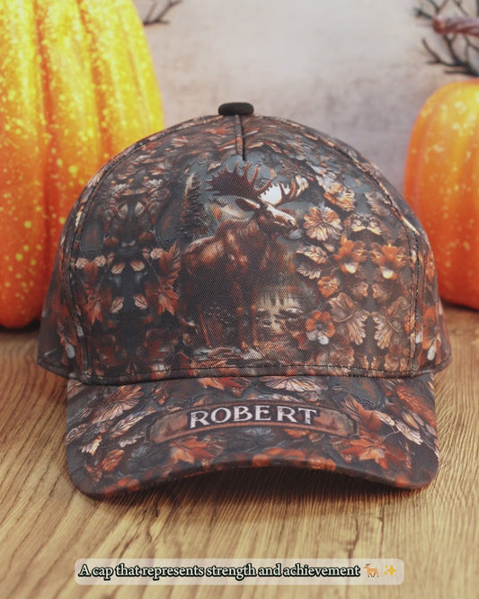 Superbe casquette de chasse classique personnalisée Moose
