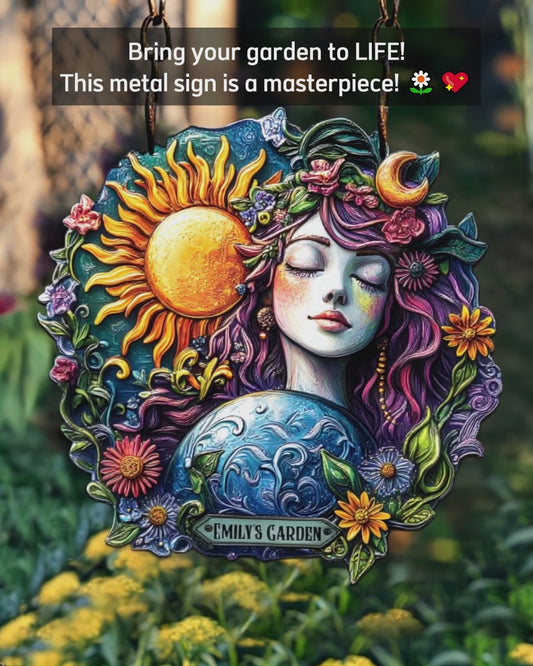 Blessed Garden - Personalized Gardening Cut Metal Sign