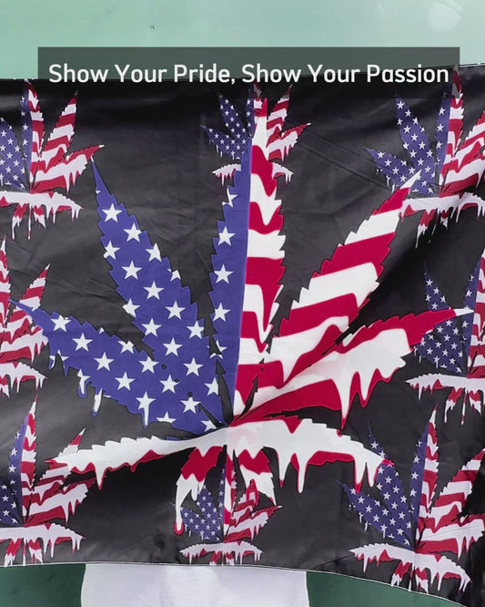 Équipe USA - Drapeau de la maison de cannabis