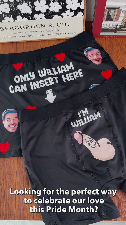 Only You Can Insert - Personalized LGBT Support Men’s Boxer Briefs