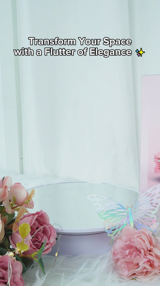 Mom Stained Glass Colorful Butterfly - Personalized Mother Custom Shaped Acrylic Plaque