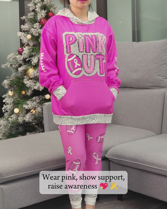 Pink Out - Breast Cancer Awareness Hoodie and Leggings