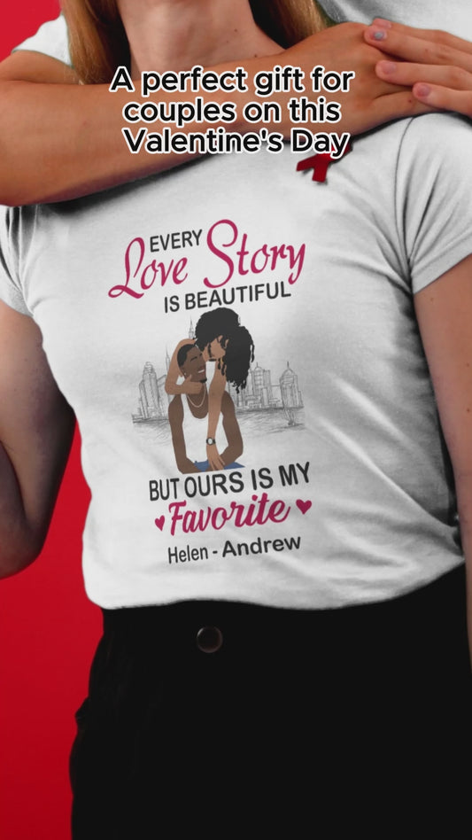 Notre histoire est ma préférée - T-shirt et sweat à capuche personnalisés pour Afro-Américains