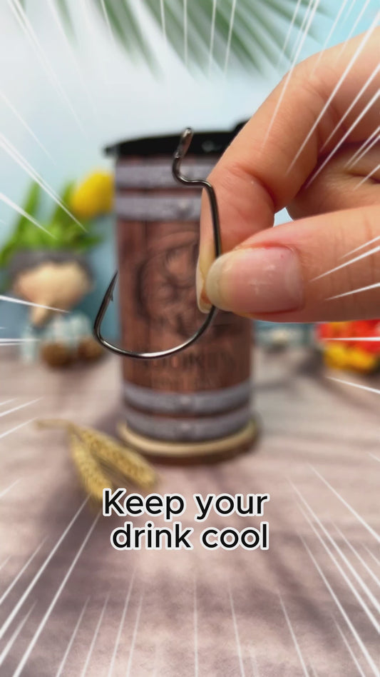 Pêcher, c'est pas facile - Glacière personnalisée pour canettes de pêche