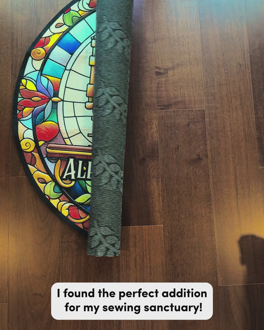 Mon atelier de couture - Tapis rond de couture personnalisé