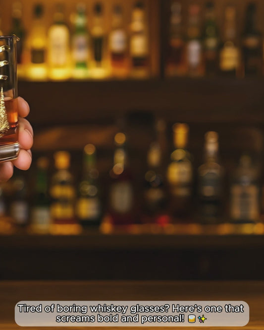 Initiale de l'alphabet pour les amateurs de whisky, bourbon... - Verre à whisky personnalisé