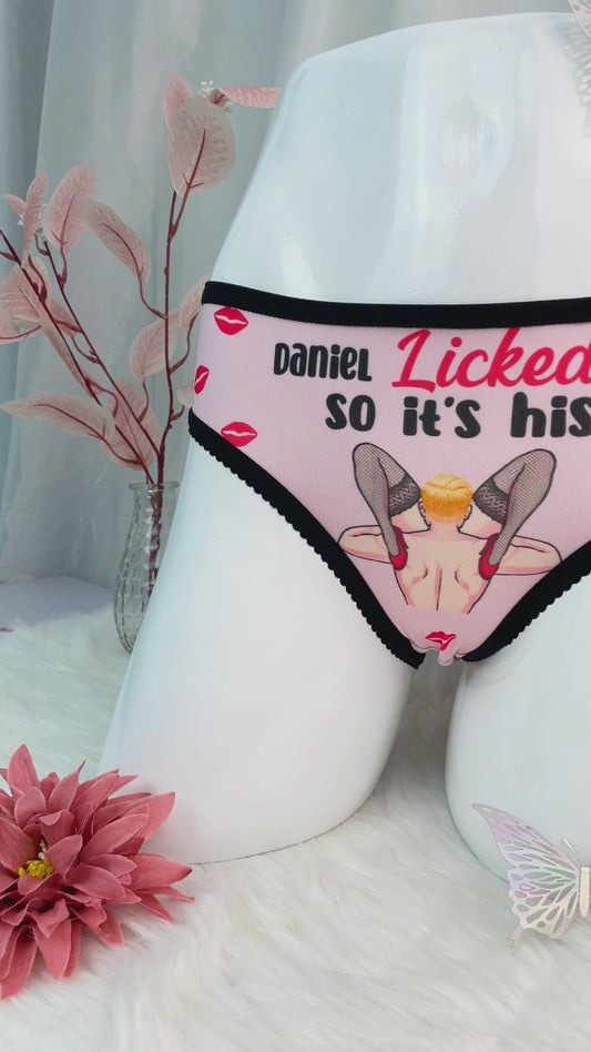 Le meilleur choix - Culottes pour femmes personnalisées avec bordure en dentelle pour couples