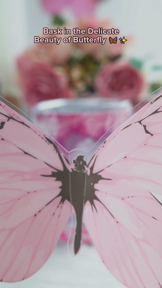 Magnifiques papillons - Gobelet à vin personnalisé avec papillon