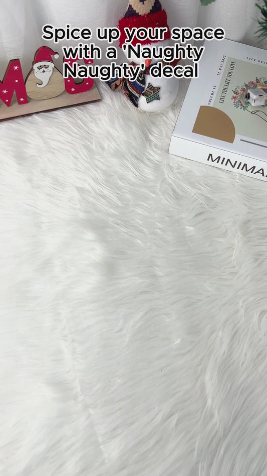 Naughty Naughty - gift for husband, wife - Personalized Decal Die Cut