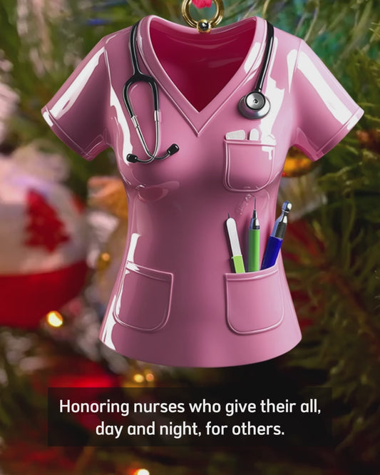 Christmas Nurse - Personalized Nurse Ornament