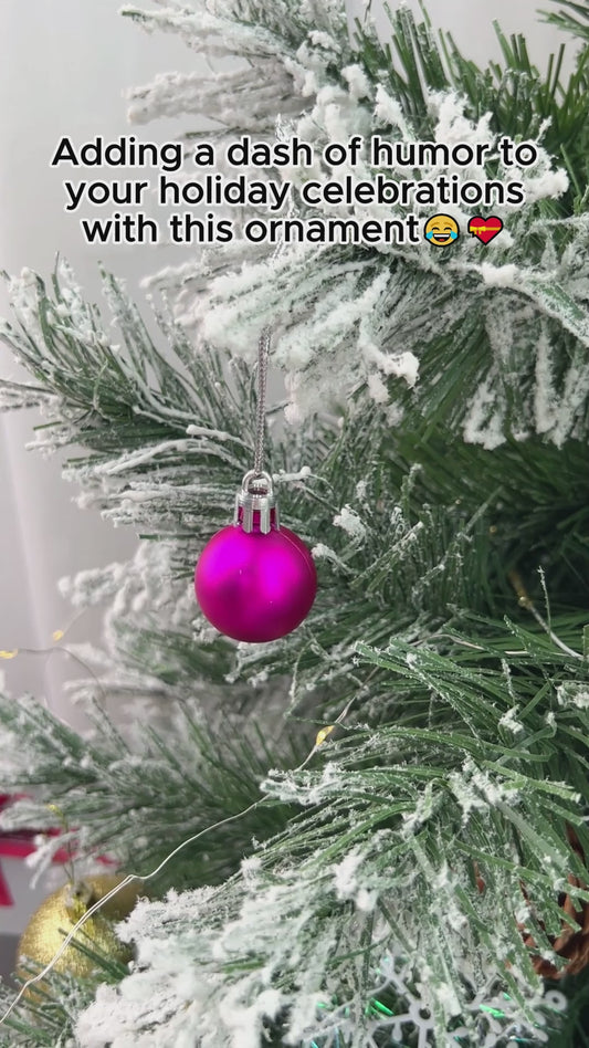 L'extrémité amère, ridée et affaissée - Ornement transparent personnalisé pour couple