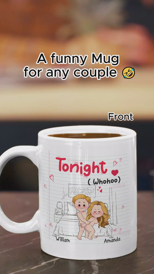 Ce soir - Mug personnalisé pour couple