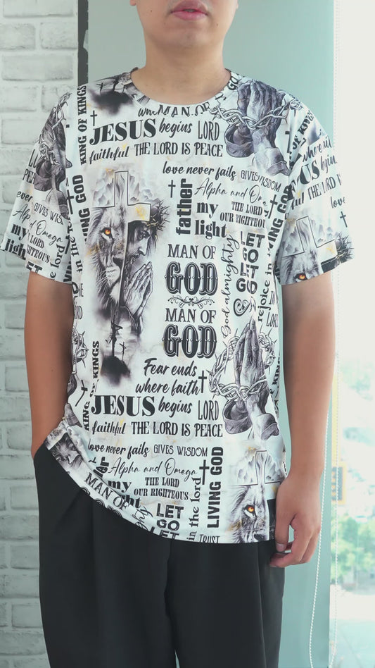 Man Of God - Personalized Christian All Over Shirt