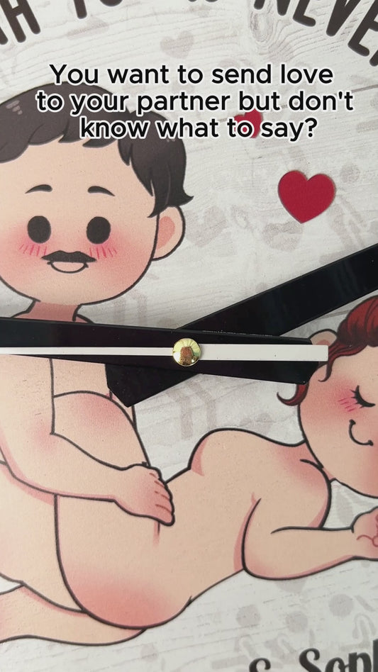 Horloge murale personnalisée pour couples « Temps passé avec toi »