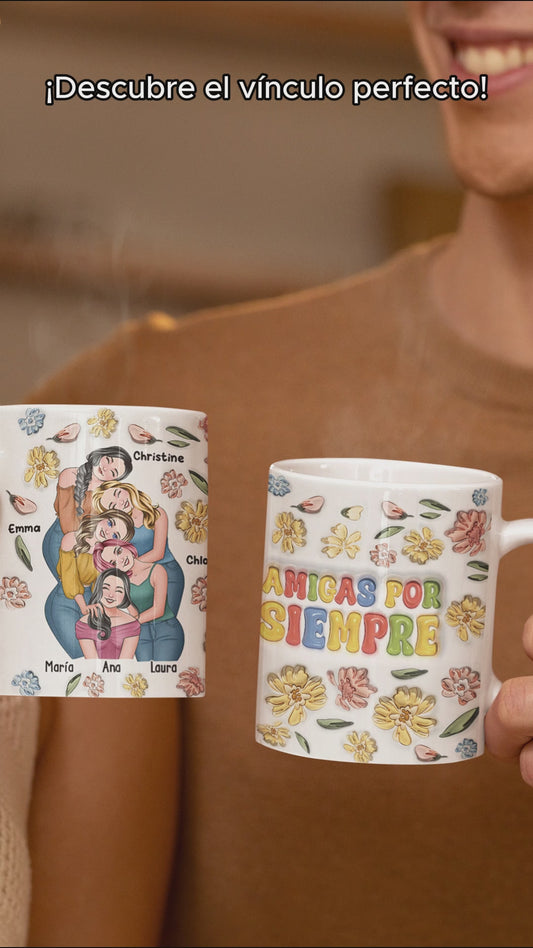 Amigas Por Siempre - Tasse Bestie personnalisée