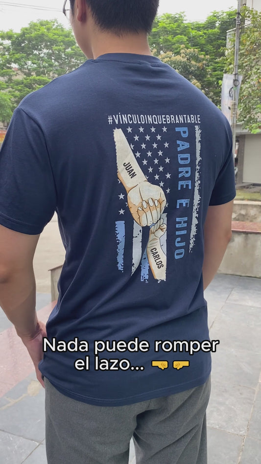 Padre E Hijos Vínculo Inquebrantable - T-shirt et sweat à capuche personnalisés pour père