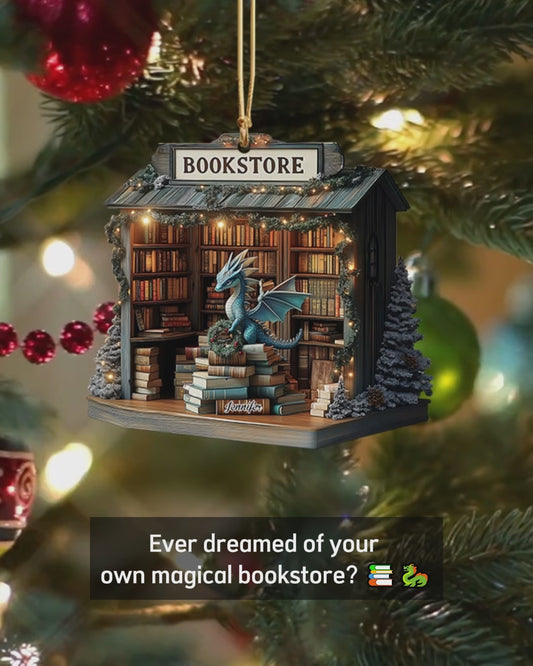 Librairie fantastique - Ornement de livre personnalisé