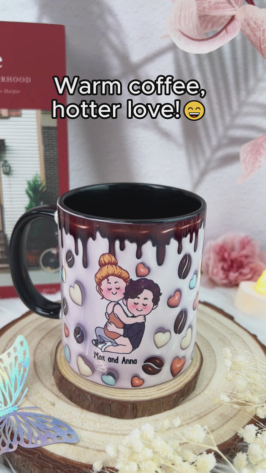 I Like You How I Like My Coffee - Personalized Couple Accent Mug